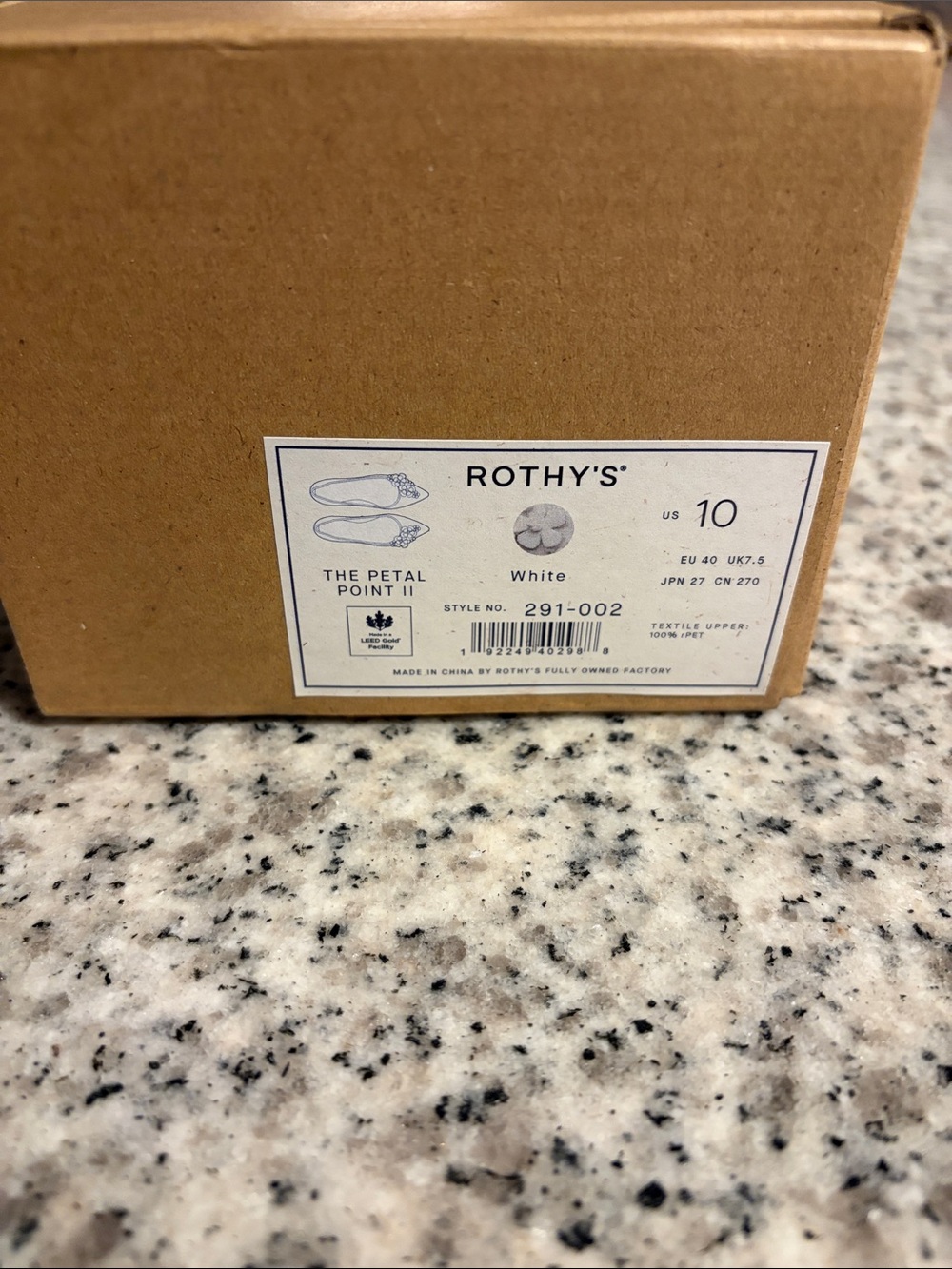 Women’s Rothys White Floral Pointed Toe Flats - Picture 4 of 4